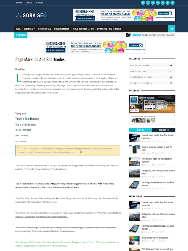 Template Blogspot Sora Seo Template Premium Template Blogspot Sora Seo Template Premium